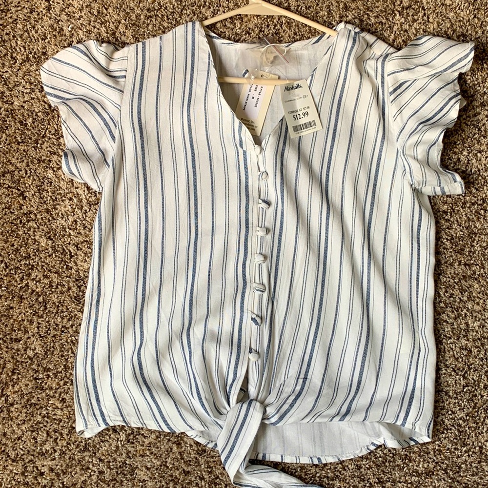Cute Button Up T-Shirt